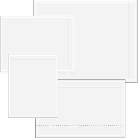 Box Partners 7 x 5 .5 in. 2 Mil Poly Clear Face Document Envelopes PL21